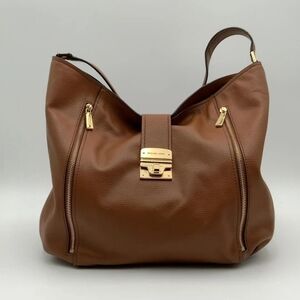 Michael Kors Brown Leather Shoulder Bag